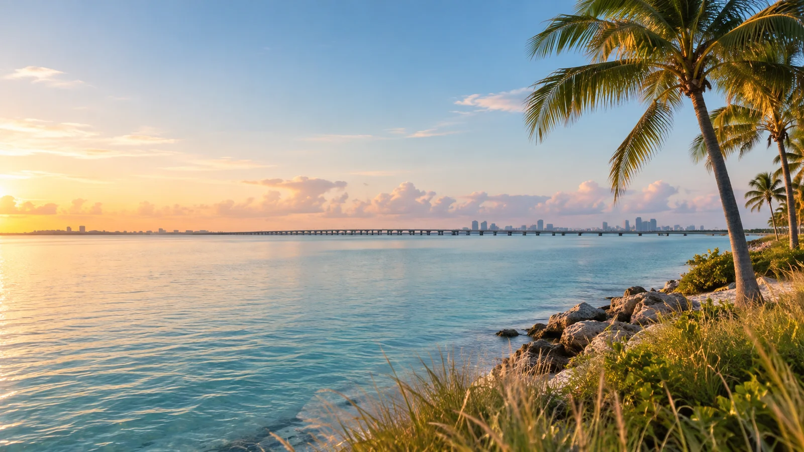 Original city-inspired scene for the Key Biscayne web design and app development guide