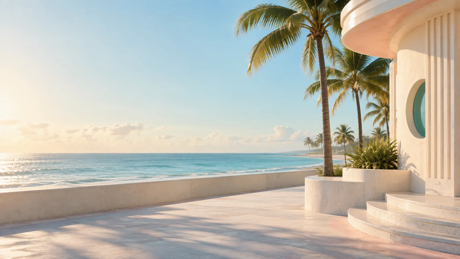 Original city-inspired scene for the Miami Beach web design and app development guide