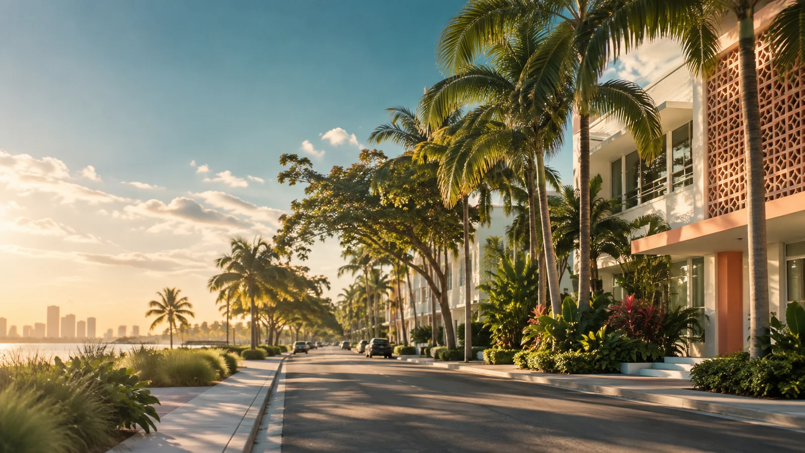 Original city-inspired scene for the North Miami web design and app development guide