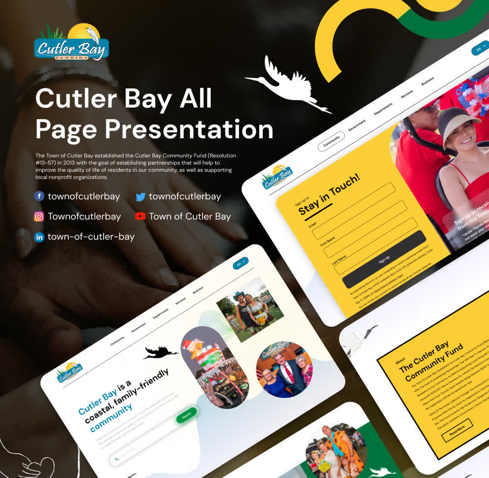 Cutler Bay Website UX Design Presentation